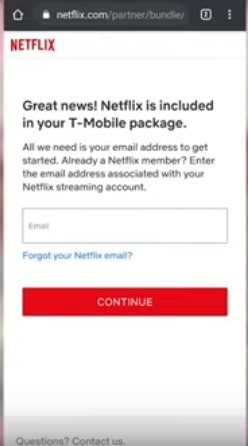 Netflix Setup in t-Mobile 8